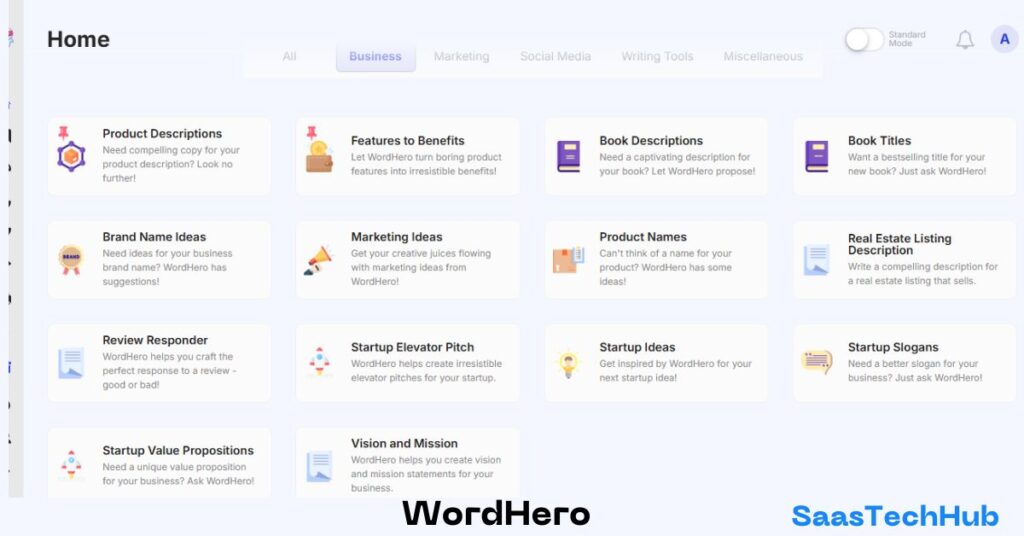 WordHero business