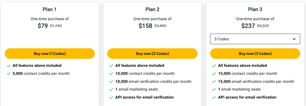 leadRocks Pricing Plans