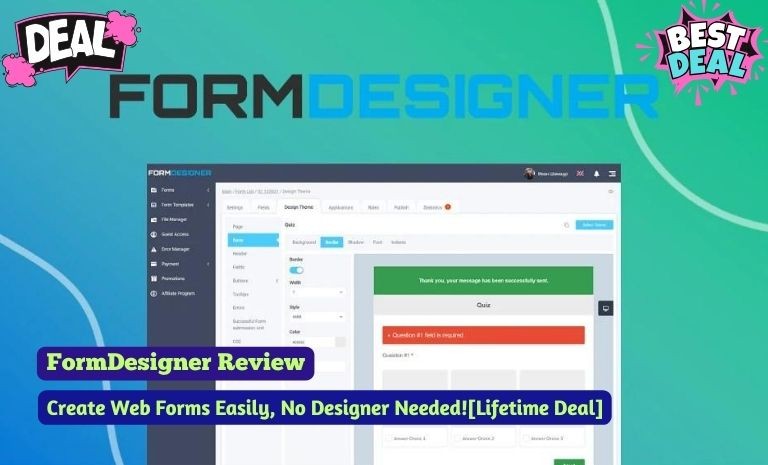 Formdesigner Lifetime Deal Review: Unbeatable Value for Designers